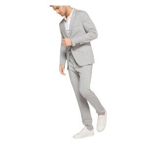 Michael Kors Heather Grey Blazer Jacket Slim Fit Small